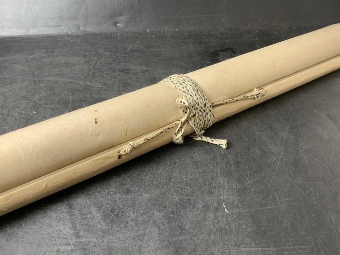 藏舊尋寶屋】老日本書法家書落款「飛字」水墨字畫軸/掛軸《手繪》(一元