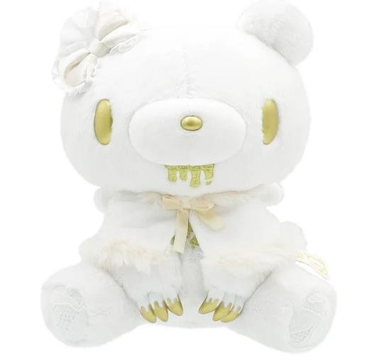 ＊日式雜貨館＊日本 GLOOMY BEAR 暴力熊 黑白熊 眼罩血粉熊 熊 血粉熊 愛心眼罩暴力熊  拼色暴力熊 16公分