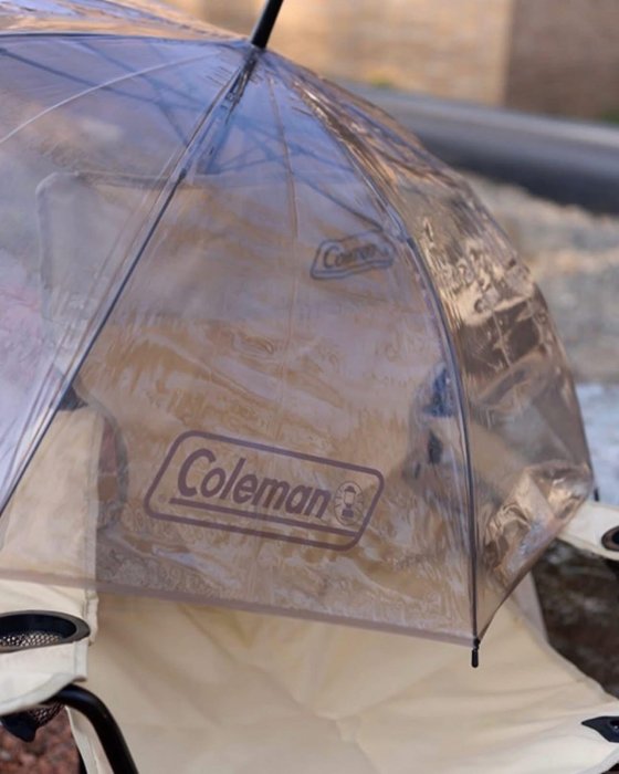 ＊日式雜貨館＊ 日本期間限定聯名款 直立雨傘 折疊雨傘 透明感雨傘 Coleman &日本LAWSON超商推出 限定聯名系列雨傘 雨具