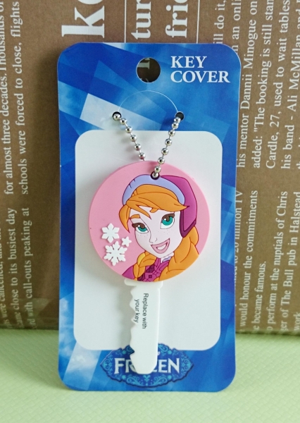 【震撼精品百貨】冰雪奇緣 Frozen~圓造型鎖套 Anna