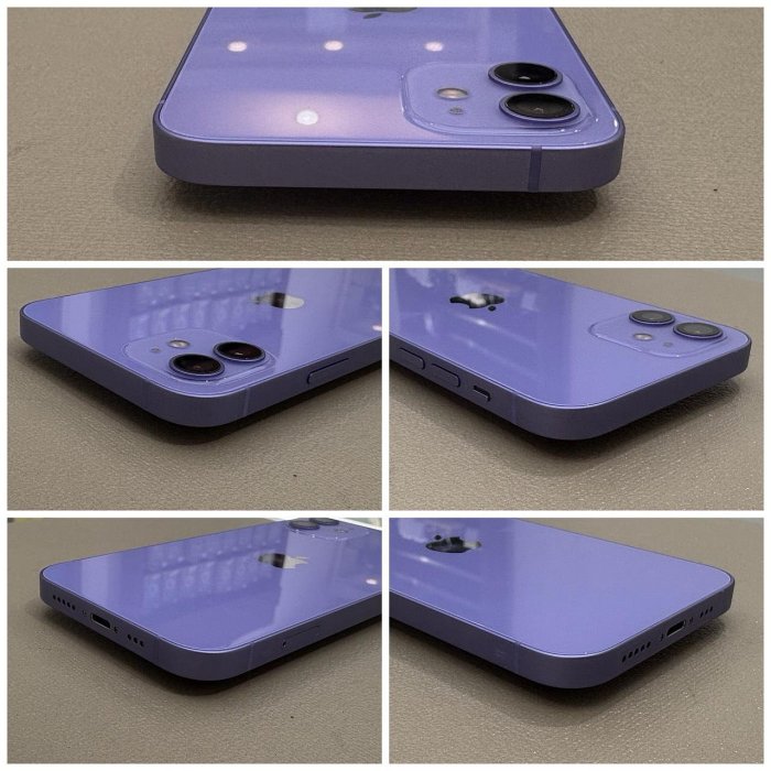 iPhone 12 128G 二手機 紫色 刷卡分期【米米瑞隆】高雄實體 可出租 R1272 中古機