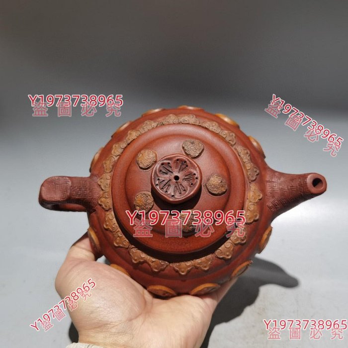 品名：十二生肖壺底款：顧景舟尺寸：20/9cm容量：450c 茶壺茶器紫砂