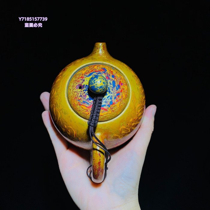 連宏達師傅百花建盞大漆壺連宏達大漆壺，建茶具建盞【錦繡古玩