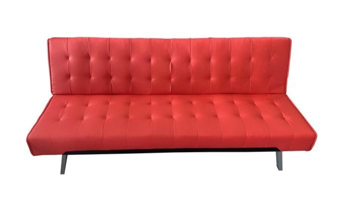 二手家具樂居 台中中古傢俱家電賣場 ZF911Bj*全新紅皮沙發床*中古沙發 皮沙發 雙人沙發 L型沙發彰化南投苗栗台北