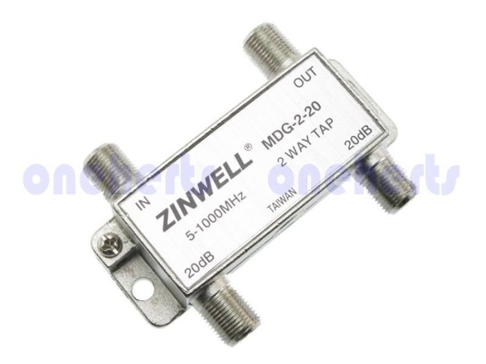萬赫ZINWELL兆赫 MDG-2-20二分歧器 2分歧 二路分支 三路分配 有線數位HIHD 透天厝套房線路裝潢重拉
