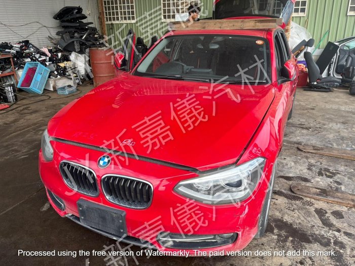 【新嘉儀汽材】BMW 寶馬 F20 116i 全車零件拆賣 殺肉車 前保桿 葉子板 車門 引擎蓋 大燈 ABS 尾門