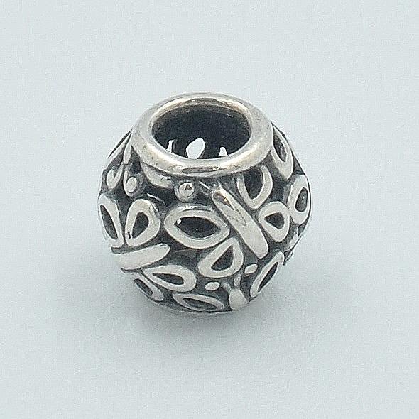 (二手品) P37 PANDORA 潘朵拉 串飾 925銀 滿版小蝴蝶造型