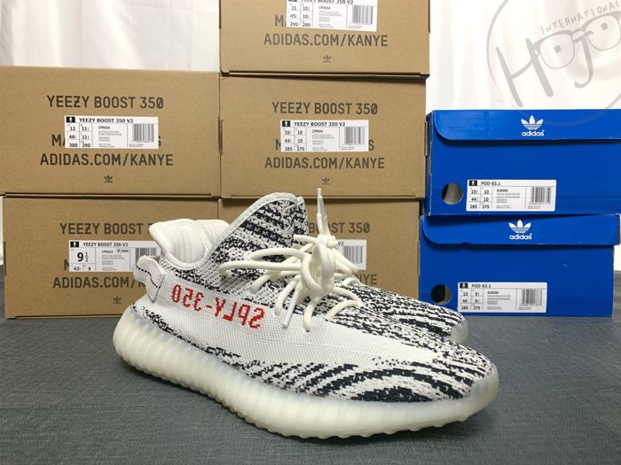 白馬 HJ - ADIDAS YEEZY BOOST 350 V2 ZEBRA 白斑馬CP9654 珍藏商品| Yahoo拍賣