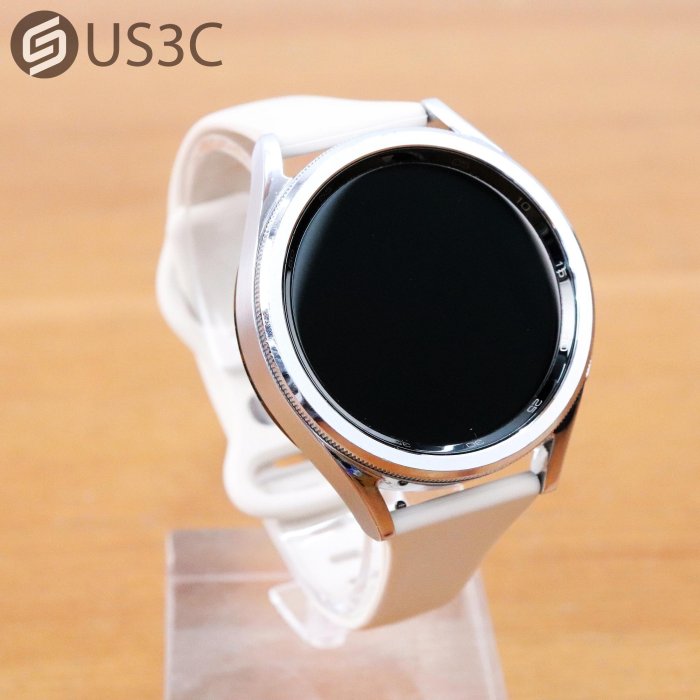 【US3C-板橋店】公司貨 Samsung Galaxy Watch 6 Classic SM-R950 43mm GPS 辰曜銀 1.3吋 智慧手錶 二手手錶
