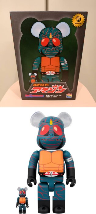 BE@RBRICK 仮面ライダー第2+1号 100％ & 400％ : おもちゃ BE 