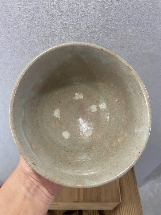 韓國高麗大師徐仙吉力作——井戶茶碗，底部精雕梅花紋，深受千利休推崇