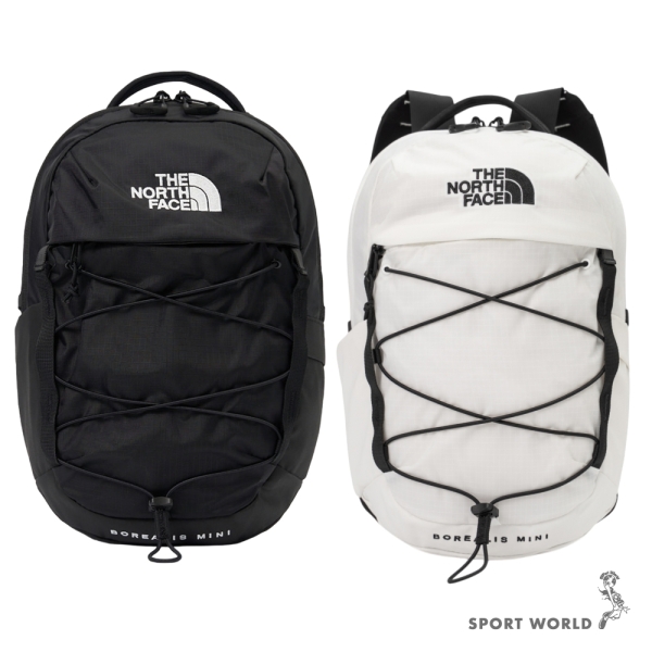 The North Face 北面 後背包 防潑水 彈力繩扣 黑/白【運動世界】NF0A52SW4HF/NF0A52SWLA9