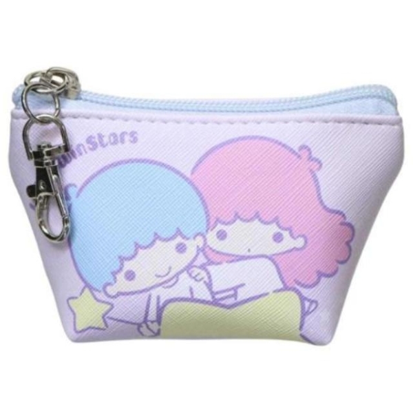 小禮堂 Sanrio 三麗鷗 雙子星 三角收納包附扣環 (搭肩款)
