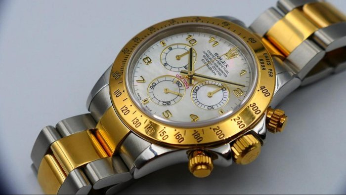 【美好時光】ROLEX 116523罕見珍珠貝母面盤半金迪通拿Daytona美品 116520 116503參考