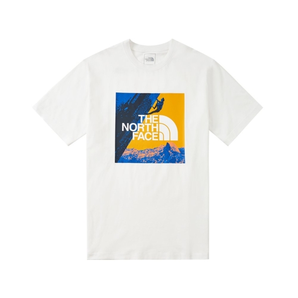 【The North Face 男 短袖棉T恤AP《白色》】81MZFN4/排汗衣/短T/圓領短袖