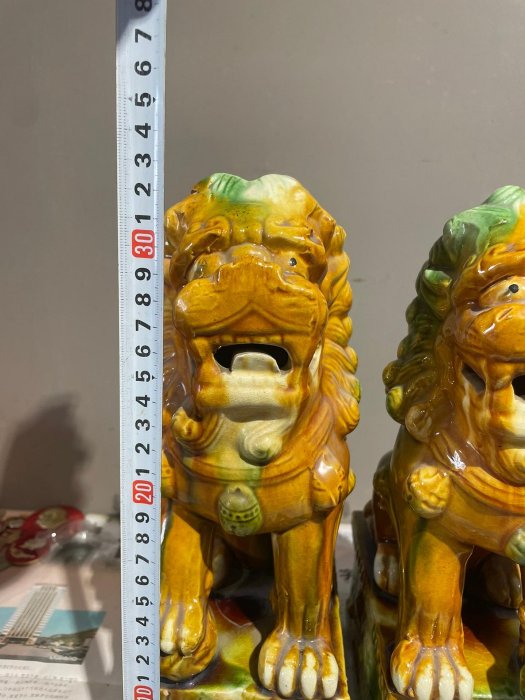 嚴選唐三彩獅子，釉色鮮艷奪目，品相完美無瑕，推薦作擺飾或珍藏