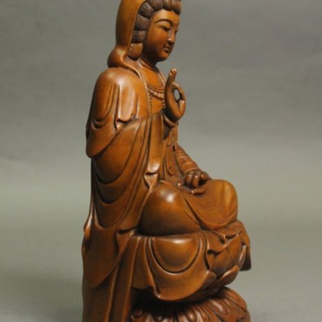 觀音木雕 遼代。木雕水月觀音The Nelson-Atkins Museum of Art in Kansas