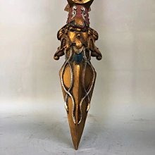 開光純銅彩繪法器馬途頭普巴金剛杵降魔杵鎮宅辟邪風水擺件長10.5釐米