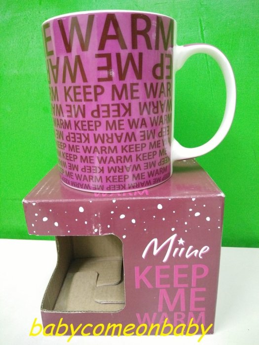 集點玩具 屈臣氏 KEEP ME WARM 馬克杯 B款 (全新未使用)