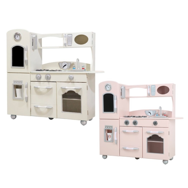Teamson 小廚師威徹斯特復古玩具廚房|奧蘭多(多款可選)廚具組|聖誕禮物