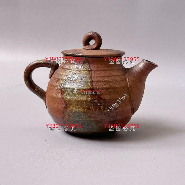 小西陶古早期作.日本備前燒后手急須壺.容量220. 舊藏陶瓷備前燒二手