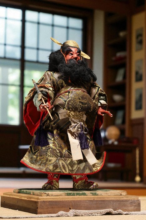 9/18結標日本匠人手作鍾馗CDI0509 -置物干支獸首面具風鈴根雕鈴鐺浮雕