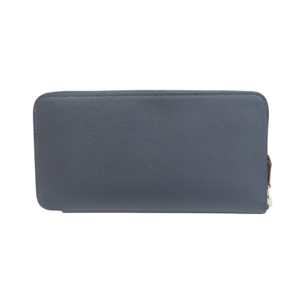 Silk In Classique 拉鍊長夾 Evercolor 牛皮 水兵藍 K刻【HERMES 愛馬仕】 【二手名牌BRAND OFF】