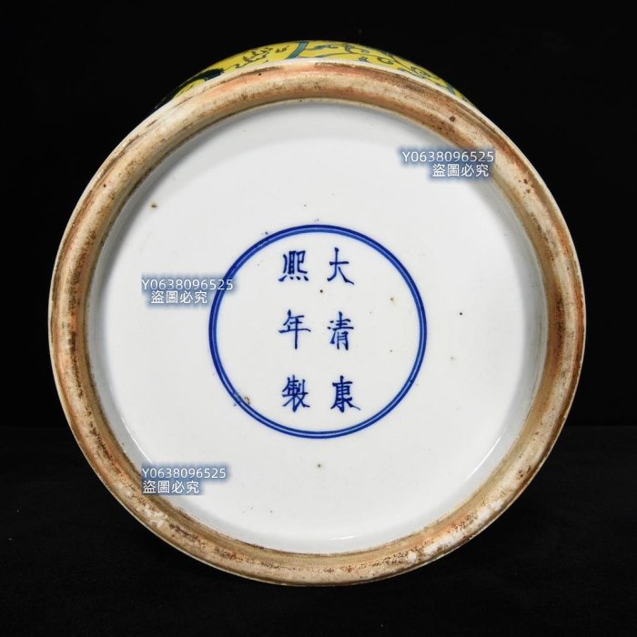 清康熙五彩龍紋將軍罐，29×18，700801 青花官窯五彩二手【古雲】810