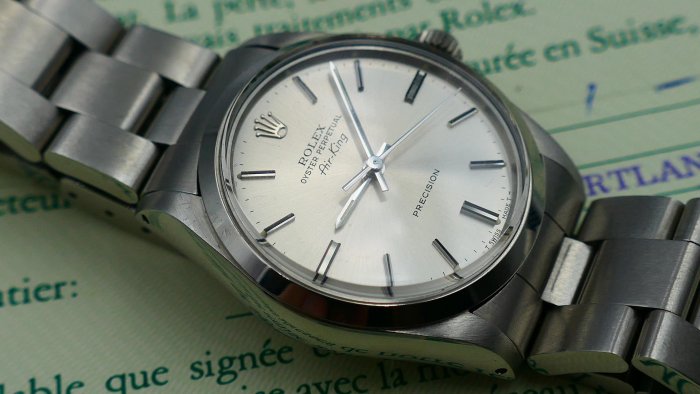 【美好時光】1989年份ROLEX勞力士5500自動上鏈Air KING有原始保單 ( 1601 1500 14000等參考)