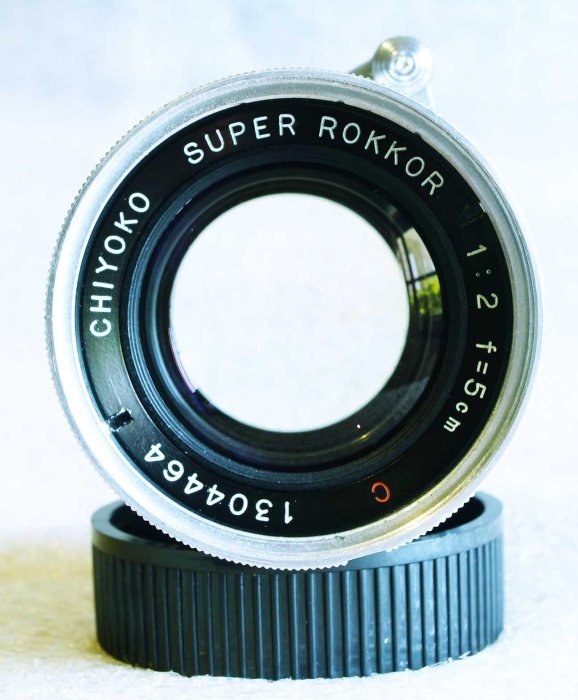 悠悠山河】收藏級千代田光學Chiyoko Super Rokkor 5cm F2 50mm 紅C L39