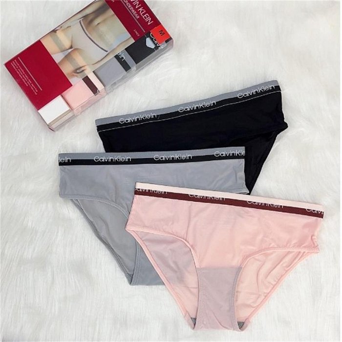 (PSM街頭潮流選)現貨 CALVIN KLEIN 正品公司貨 HIPSTER萊卡透氣女三角內褲三入組