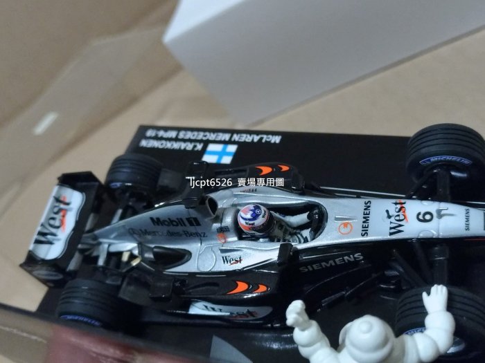 1:43 Minichamps Kimi Raikkonen McLAREN MERCEDES MP4-19 Wset