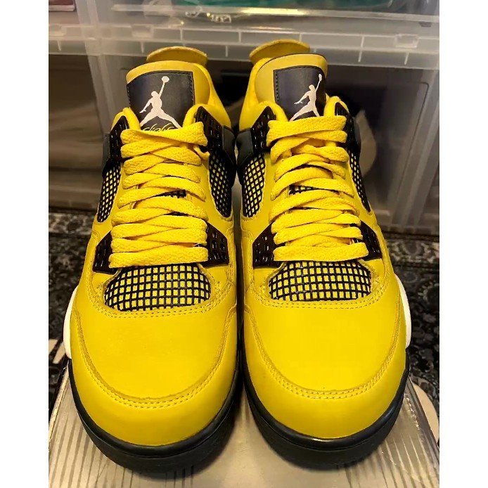 黃黃 正品】Air Jordan 4 lightning aj4 電母閃電大黃蜂314254-702