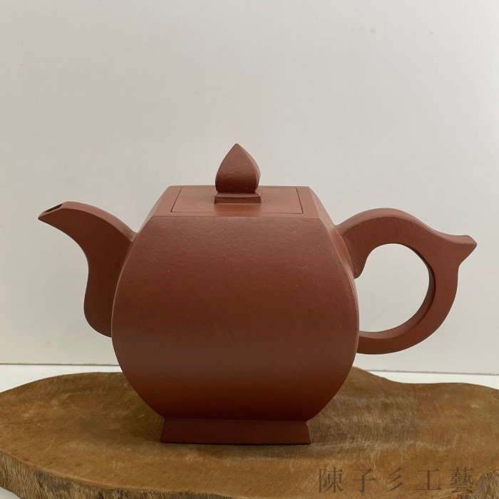 朱泥 四方折沿水仙盤 款銘有 紫砂 唐物 中国古玩 中国