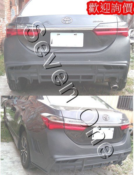 ☆ SEVEN ONE ☆ TOYOTA ALTIS 11代 11.5代 後保桿 14-18年