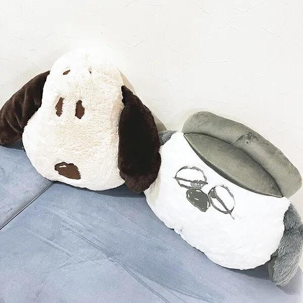 ＊日式雜貨館＊日本限定 歐拉夫 olaf 史努比 snoopy 抱枕 靠枕 大抱枕 造型枕頭 44-49公分 史努比 歐拉夫 枕頭