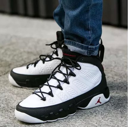 HOT Foot Jordan Space Jam Air Jordan OG Space Jam AJ9 黑白大