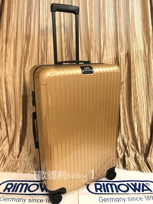 歐德利國際＊全新現貨RIMOWA SALSA DELUXE限量版帝王金/香檳金30吋四輪