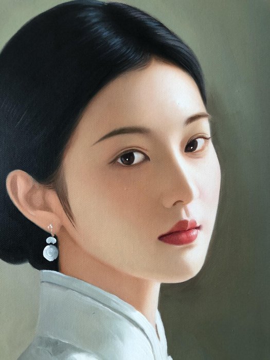 嚴選冷軍創作大師原作，100x70cm超大型純手繪油畫藝術品，推薦收藏冷軍