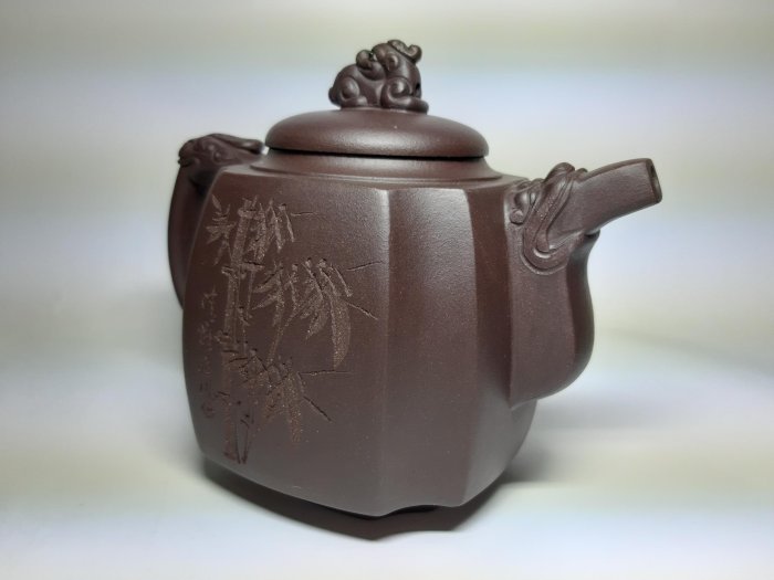 紫砂壺~高四方龍樽/儲建飛/紫砂| Yahoo拍賣