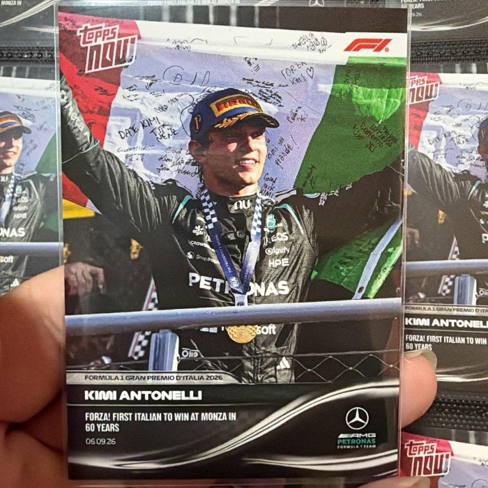 現貨速出 2026 Formula 1® Topps NOW®  Kimi Antonelli Card #57 安東內利MONZA冠軍卡