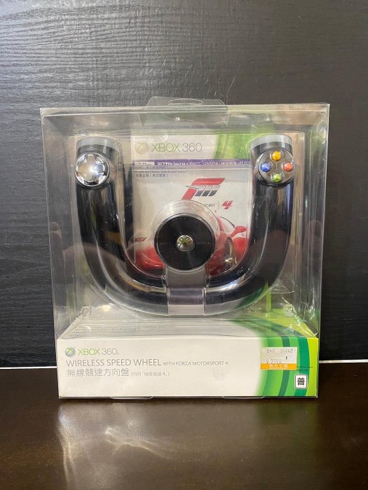 Xbox360 無線競速方向盤 附極限競速4  正版 絕版 可收藏 全新未拆封 X735