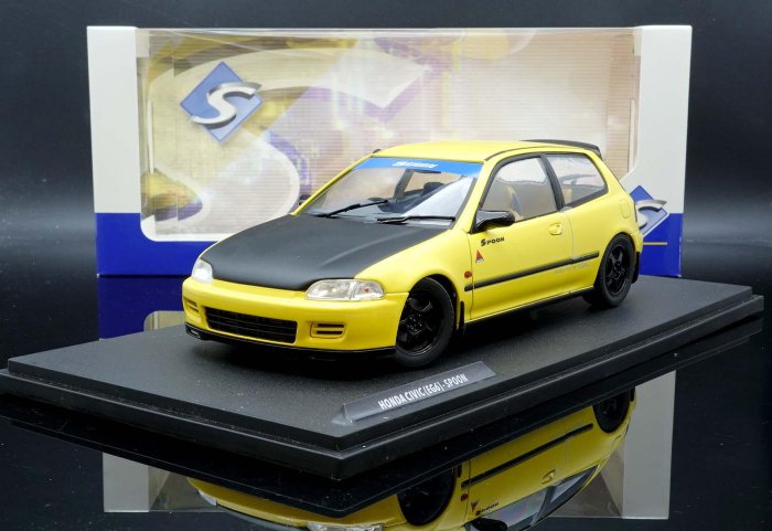 【MASH】現貨特價  Solido 1/18 Honda Civic EG6 Spoon 黃