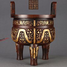 粉彩 三足鼎 010 無孔花器