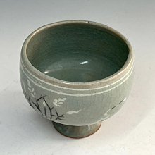 朝鮮美術高麗青瓷鳥紋高足杯盃李朝文房四寶SN93 | Yahoo拍賣