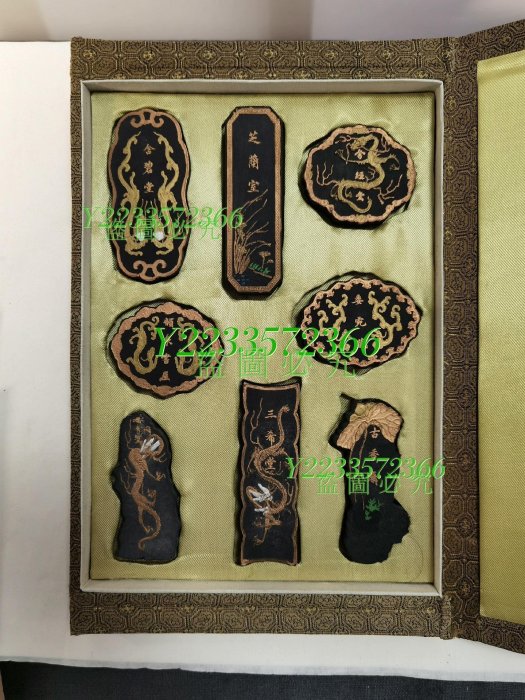 懐】墨6個 手巻墨 屯鎮老胡開文法製 古墨