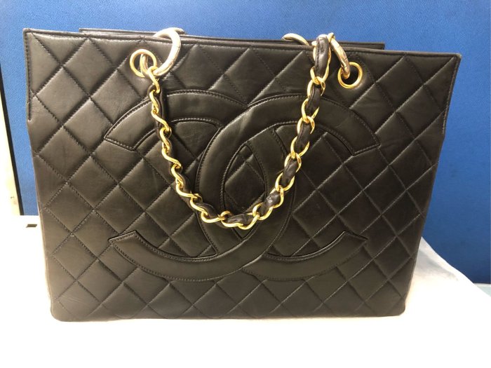 Chanel 香奈兒 黑色豆腐包 Vintage 黑金鍊