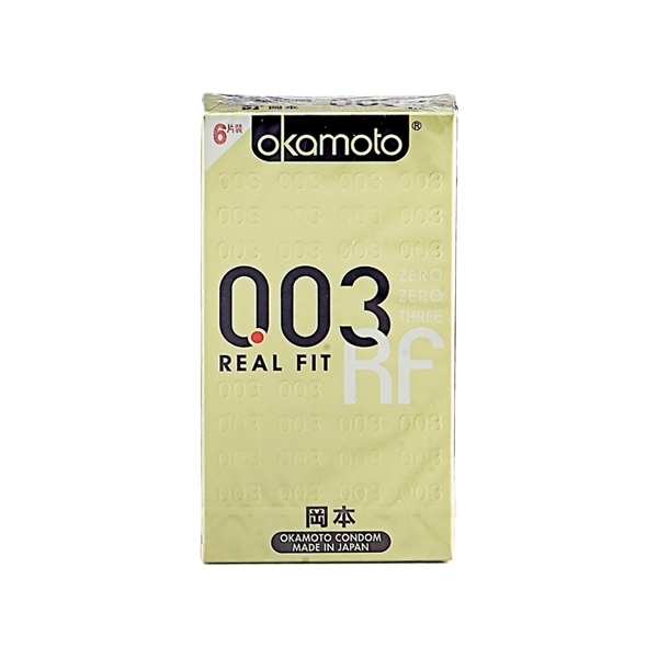 日本 okamoto 岡本 3D曲線003衛生套(6入)【小三美日】保險套 D676757