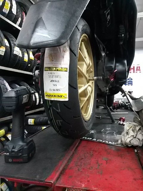 欣輪車業 DUNLOP  登陸普 TT93 120/70-12 12吋 安裝1900元 TT93GP