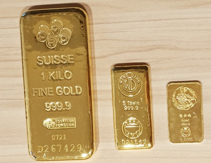 客製化～黃金條塊 金條 金塊～一錢/二錢/三錢/一兩/五兩/一公斤